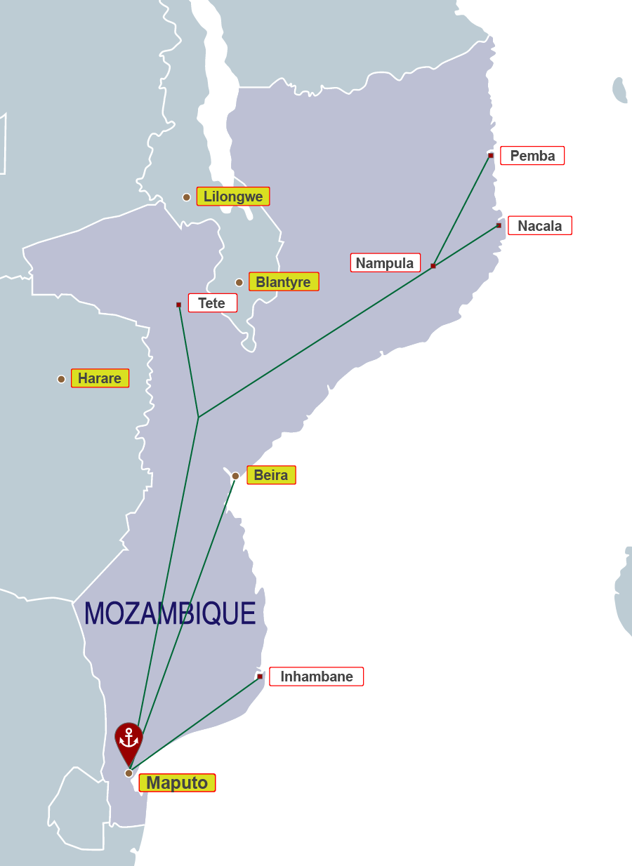 Mozambique Delivery Map thumbnail